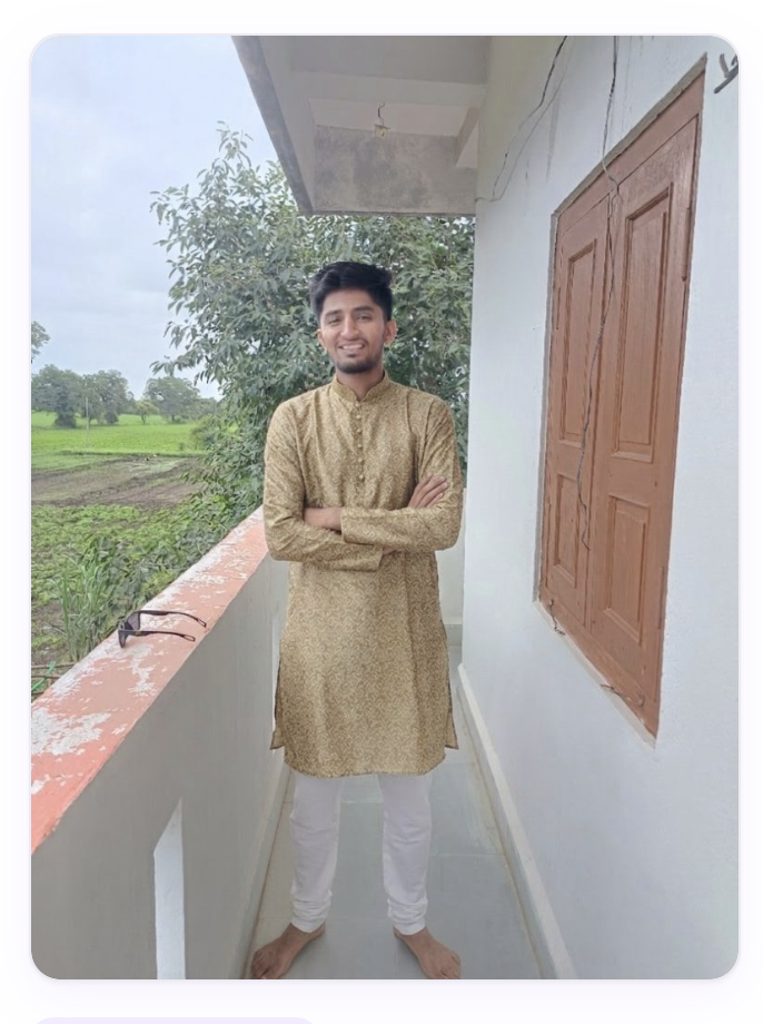 Try-on result — the user wearing a beige kurta