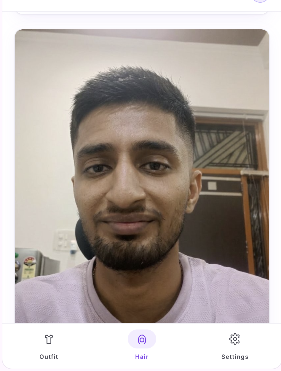 Result — the user with the classic short cut