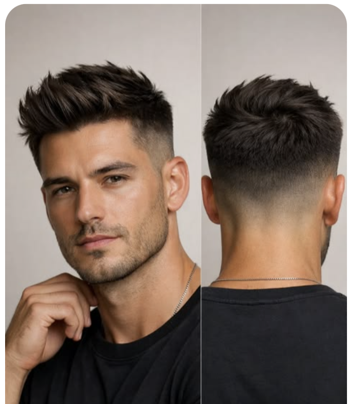 Hairstyle inspiration — textured spiky quiff