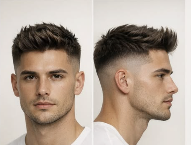 Hairstyle inspiration — textured spiky quiff