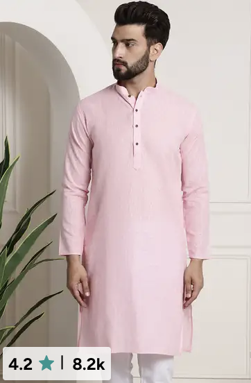 A kurta on a Myntra product page